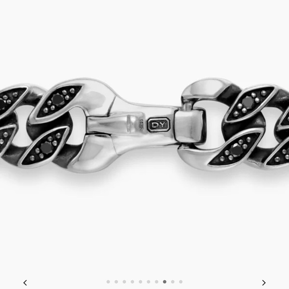 David Yurman Silver Men's Bracelet - Picture 3 of 5